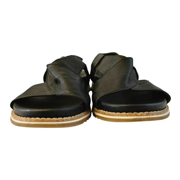 Sofft 9.5M Womens Sandals Flat Leather Upper Black - Picture 5 of 8